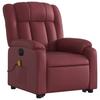 Vidaxl Reclining and Tilting Armchair with Massage, Electric, Burgundy
