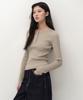 MUSINSA STANDARD WOMAN Women'S Ribbed Slim Henley Neck Knit [Light Beige]