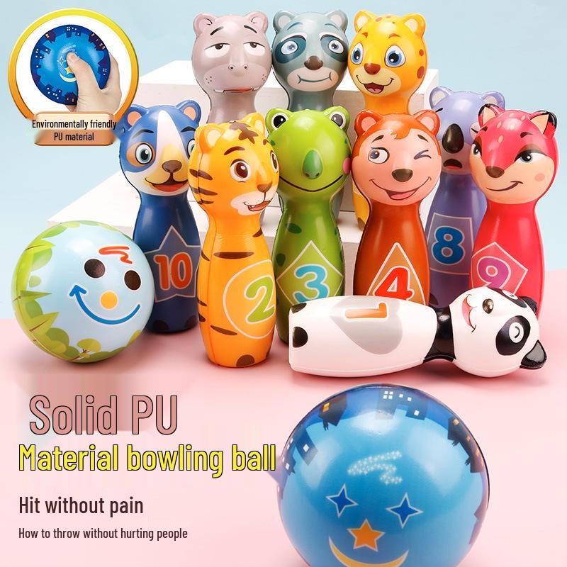 Children's Solid Indoor Bowling Ball - Large, Safe, Parent-Child Sports Toy for Kindergarten Games