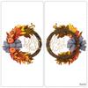 Fall Season Artificial Wreath Decors Decorative Wreath Hangings For Autumn Celebration Welcoming Touch Flower Rings