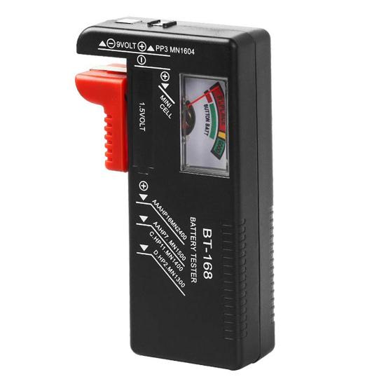 

BT168 Перевірка батарейок Тип-вказівник Швидко реагуючий гаджет Вольтметр-тестер батарейок для пульта дистанційного керування