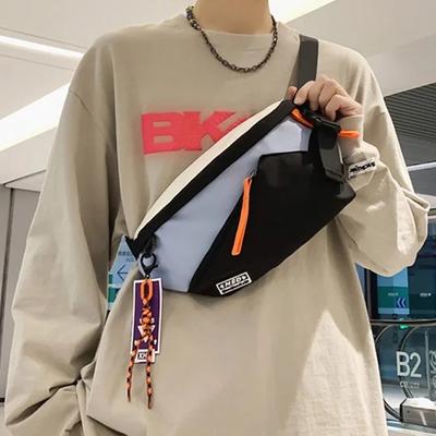 Herren Brusttasche Damen Bauchtasche Streetwear Brusttaschen Multifunktionale Unisex Nylon Hip-Hop Hüfttasche
