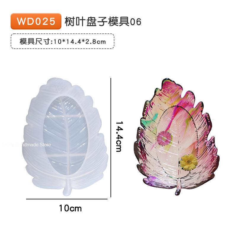29 Styles Tray Gypsum Mold Diy Resin Mold Silicone Mold Fruit Disc Tea Plate Coaster Making Molds