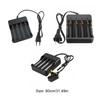 4 Slots Charger Li\-ion Battery 4\.2V EU/US/UK Plug Wired Indicator light Fashlight 4\*18650 batteries Charger Charging Cable