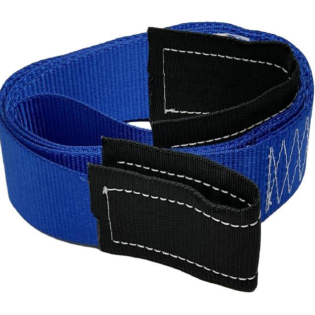 

1Pack 2 x6 Tow Strap with Reinforced Loops Vehicle Recovery Rope 10,000 Pound Breaking Strength 2 inch 6 Feet Lift Sling Strap,Blue