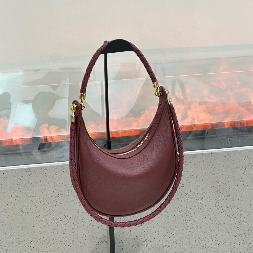 Mendy Women's Bag New handbag Leather Crescent Underarm Bag Vintage Elegant Shoulder Bag Daily Commute Luxury Designers Bags