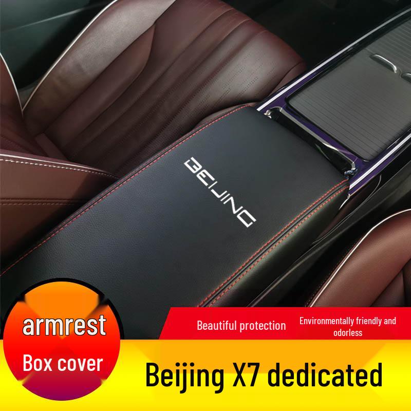 Beijing X7 Leren Armleuning Cover Beschermer
