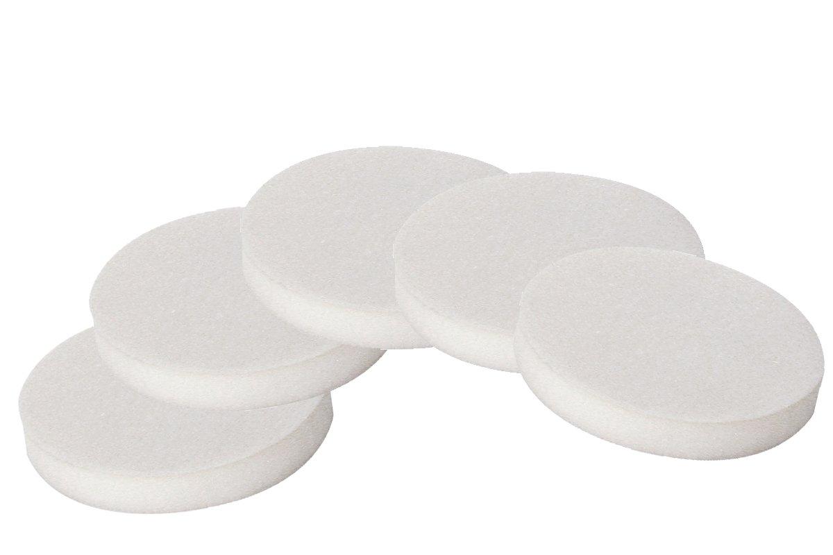 Takagi EARTH MAN Electric Polisher Replacement Sponge Pad 148mm Easy Installation Compatible with Velcro for EP-300/EP-300A Parts Pads, 5-Pack,