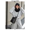 Commuter Niche Design Lazy Wind One Shoulder Tote Bag Large Capacity Women's Leather Premium Sense Crossbody Bucket Bag Women