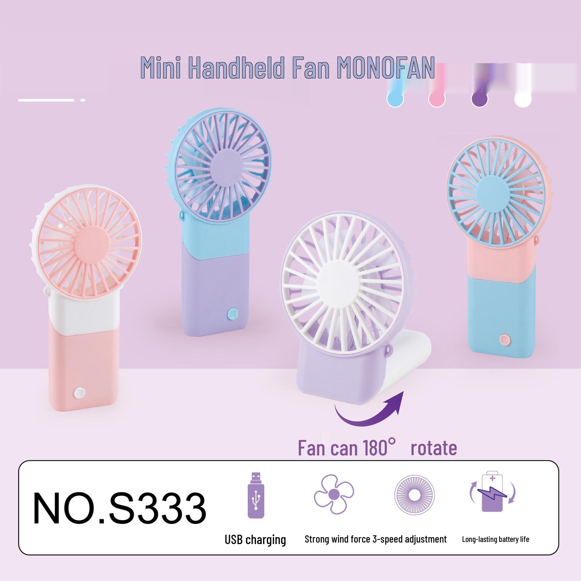 2026 Mini Cartoon Portable USB Rechargeable Handheld Fan - Ideal Outdoor Companion Gift USB Rechargeable Handheld