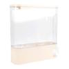 Rice Dispenser with Cup PP Sealed Slim Dry Food Storage Grain Container Bin for Pantry Home Kitchen Organization