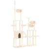 171615 vidaXL Arbre à chat avec griffoirs en sisal Crème 279 cm