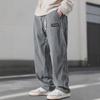 Men's Spring and Autumn Straight-Leg Mid-Rise Corduroy Pants Youthful Drape-Effect Simple Casual Trousers