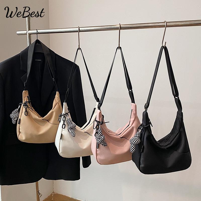 

Large Capacity Oxford Crescent Shoulder and Crossbody Bag хакі