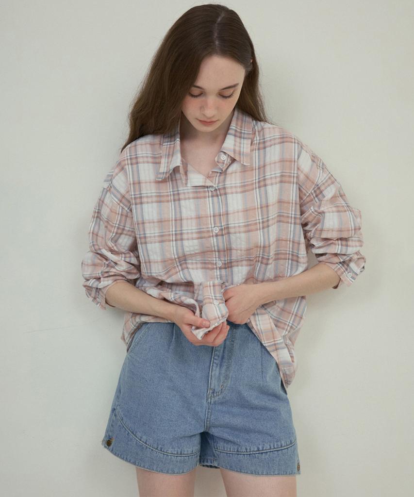Aueonoseuteljia Work Denim Shorts_Light Blue(O25-Pt05)