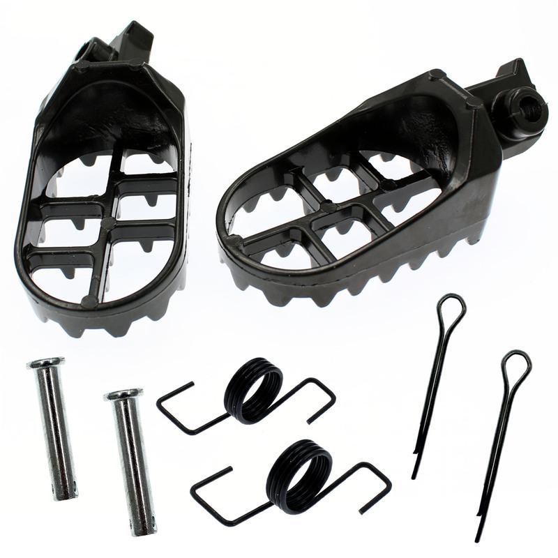 Foot Pegs Rest Footpegs Yamaha PW50 PW80 BW80 DT50 RT100 RT180 T225S TT225T TTR110 TTR50E TTR90 XT250 XT350 XT600 YZ125 YZ250