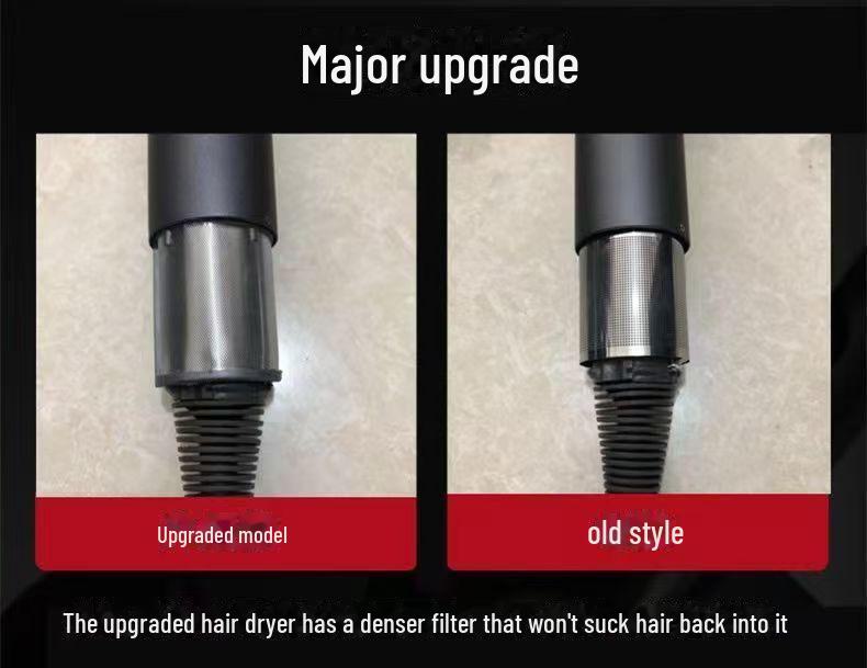 Uscător de păr Mousen cu control al temperaturii de mare viteză: Cald/Rece, Ioni negativi, Design fără frunze