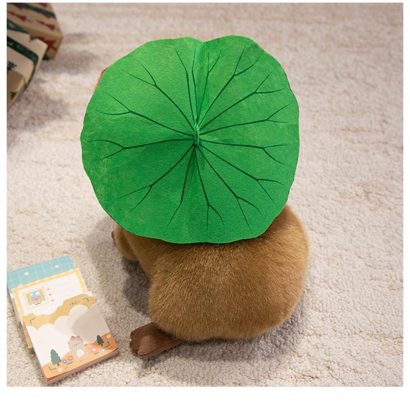 New Product: Capybara Water Guinea Pig With Lotus Leaf, Plush Toy, Children's Gift