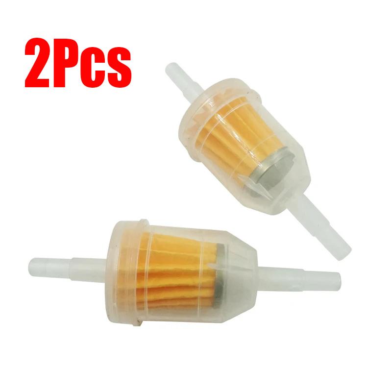 2-10Pc 6MM-8MM Car Gasoline Oil Filter Pipes Universal Inline Gas Fuel Filter For Small Engine Lawn Mower Motorcycle Accessories