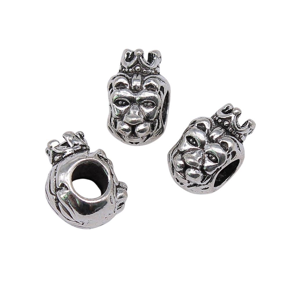 Animal Spacer Beads Large Hole Charms For Necklace Jewelry Making Starter Kit
