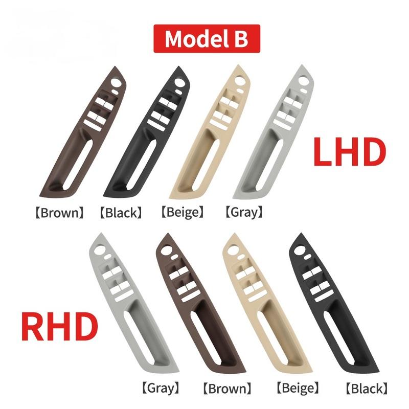 For BMW E70 E71 E72 X5 X6 Series  Car Interior Door Pull Handle Armrest Panel Trim Without Mirror Folding Button