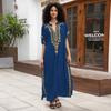 Cotton Embroidered Plus Size Beach Cover-up Dress