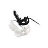 Flower Feather Venetian Mask Lace Flower Masquerade Mask Exquisite Eye Mask  Girl
