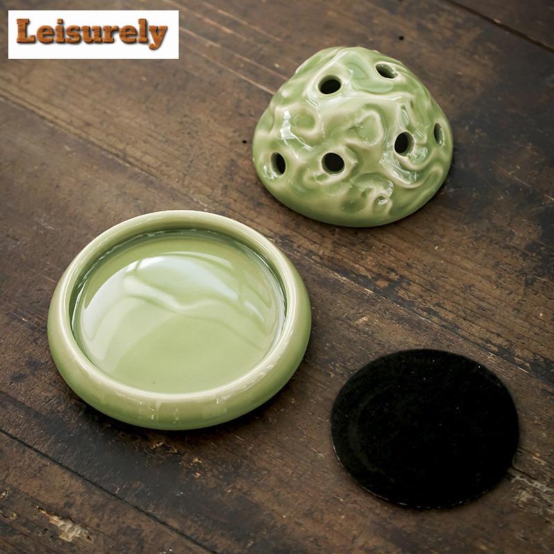 Antiker Celadon Berg Räuchergefäß im chinesischen Stil Räucherwasserfall Räucherstäbchenhalter Meditationsgefäß Tee-Set Handwerk