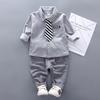 Completo a Maniche Lunghe a Due Pezzi per Bambino Maschio Primavera Anni Baby Boy Camicia con Bavero Cravatta Camicia Tesoro Pantaloni