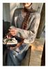 Women's Lake Blue V-Neck Autumn/Winter Korean Style Loose Knit Sweater - Cozy, Versatile, Age-Reducing
