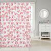 1pc Pink Pig Shower Curtain 72"x72" Kids Cute Pigs Bathroom Shower Curtain Set for Teens Farm Animal Bath Curtain Waterproo