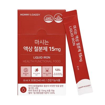 Mommy & Daddy Drinkable Liquid Iron Supplement 15mg, 240ml, 1 Unit