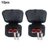 1/2pcs 50A For Plug Connector Flush Mount Bracket Panel Cover Connector Plug Bracket For RV Caravans Boat Yachts Buses