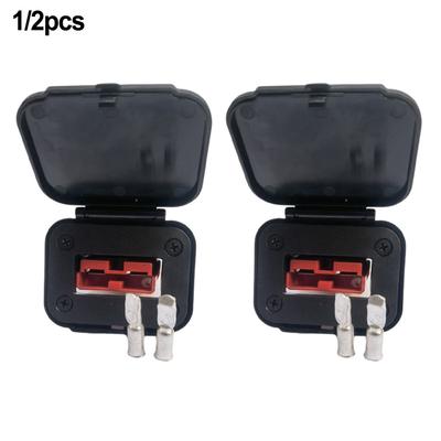 1/2pcs 50A For Plug Connector Flush Mount Bracket Panel Cover Connector Plug Bracket For RV Caravans Boat Yachts Buses