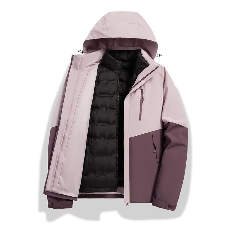 Autumn/Winter 2024 High-End Windproof Jacket with Three-Proof Fabric & 90% White Duck Down Liner for Couples