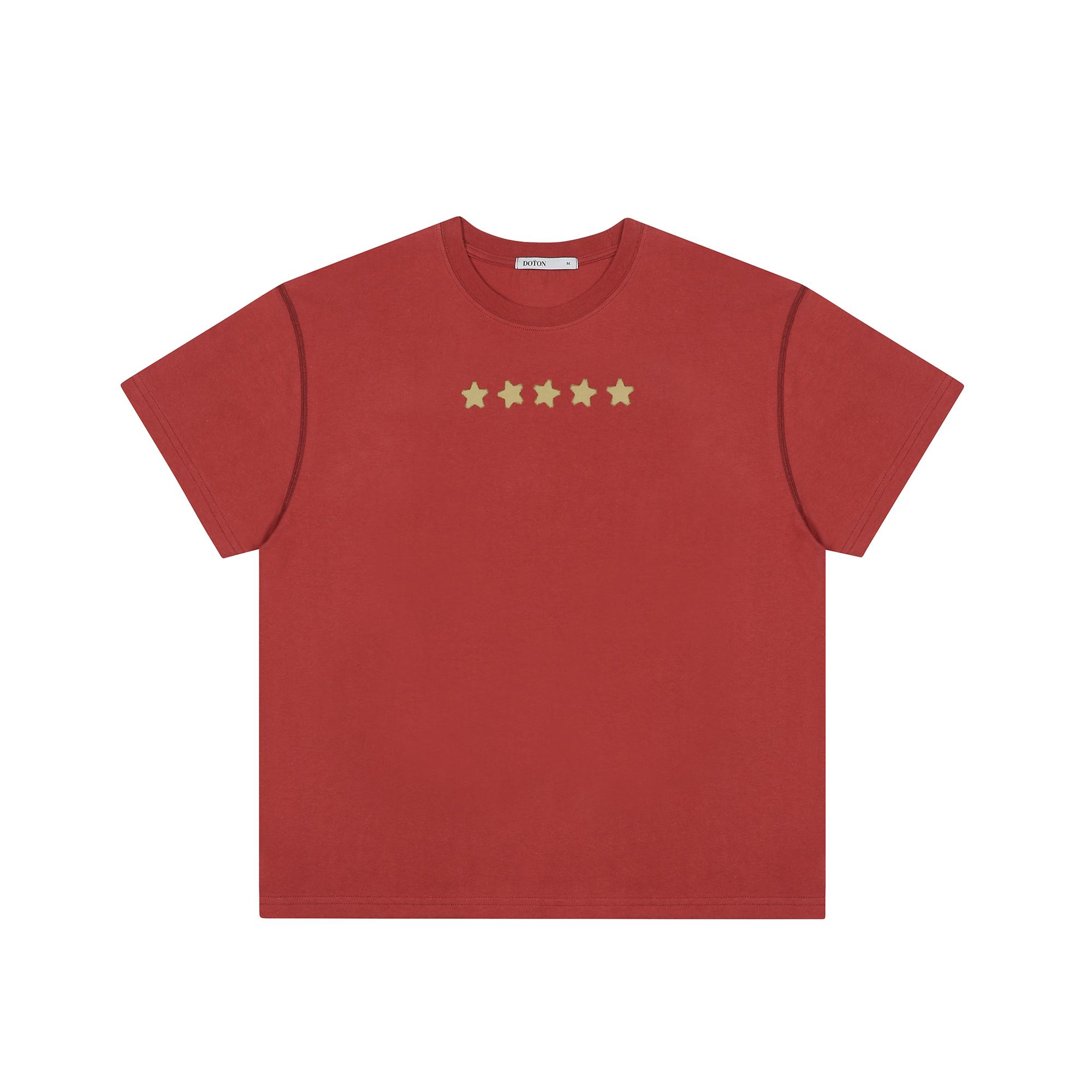 Doton Staring Crop T-Shirts(Brick Red) Brick Red/S