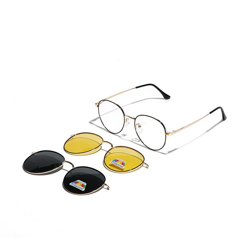 Glasses Magnetic Glasses Sunglasses Men'S Dual-Purpose Myopia Sunglasses Women'S Glasses