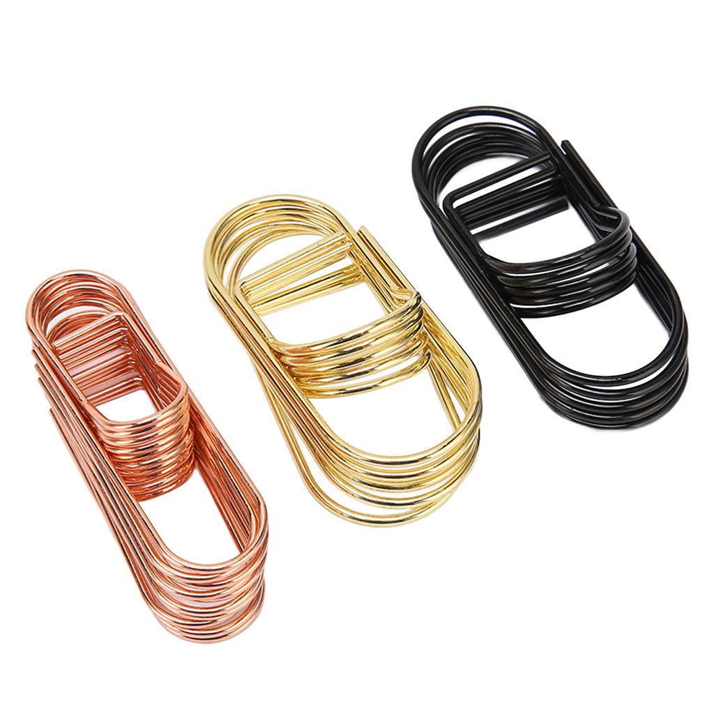 20pcs Paper Clip Small Iron Paper Clips Cute Decorative Bookmark Paper Clips for Students Stationery Office Documents