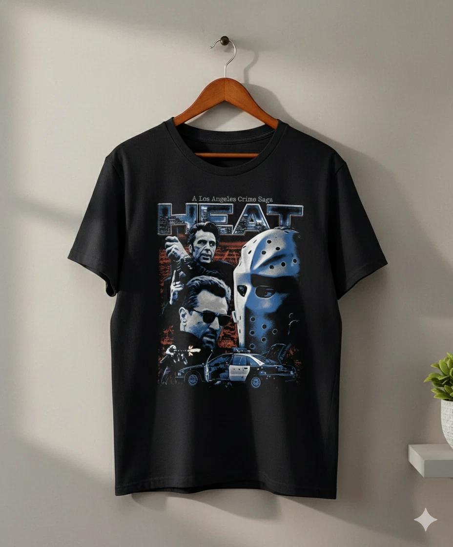 

Unisex Adult Casual Movie Heat Movie Graphic T-Shirt Al Pacino Robe... XXXXL
