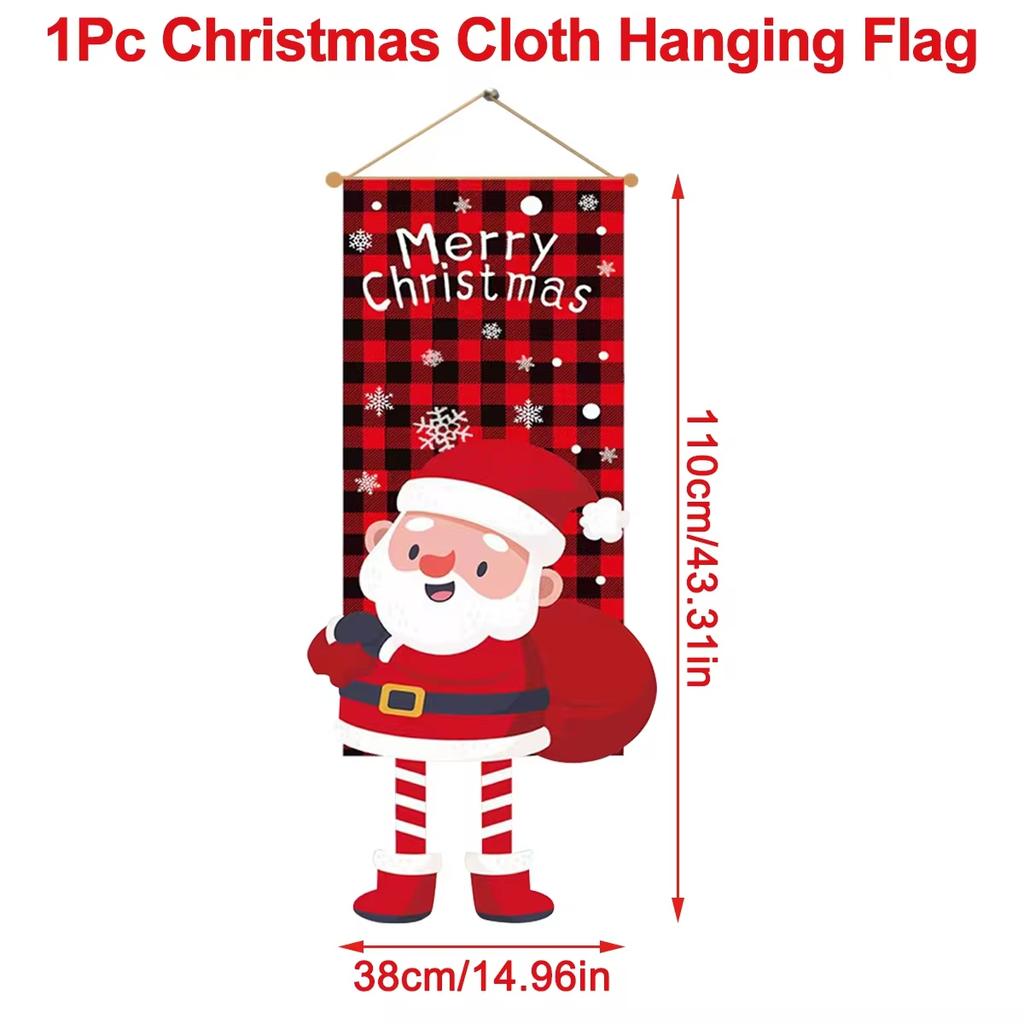 Merry Christmas Hanging Flag Christmas Decorations For Home 2026 Christmas Door Banner Xmas Gifts Navidad Happy New Year 2026