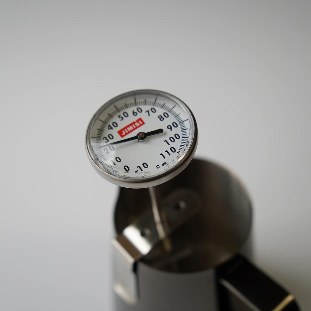HMS FUN COFFEE Coffee Thermometer Drip Steam Drip Pot Milk Pitcher Espresso Milk Frothing Liquid Thermometer 13cm Stainless Steel