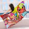 D-Dandys Welten Cartoon Strandtuch Bunte Badetücher Für Mädchen Mikrofaser Schnelltrocknend Individuell Sandfrei Strand Yoga Spa Fitnessstudio Pool