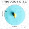 2 Pcs Sewer Deodorant Mat, 5. 9 inch Bathtub Sewer Cover Plug, Cute Silicone Bathroom Floor Sewer Cover, Kitchen, Bathroom and Laundry Room