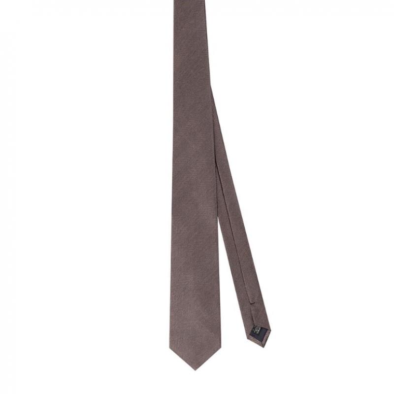 Daks 26 Ss Silk 100 Herringbone Solid Tie Dmg1acf1234i1