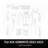 For Kia Sorento 2022-2023 Interior Car Interior TPU Transparent Protection Film Navigation Door Center Console DashboardGood Product