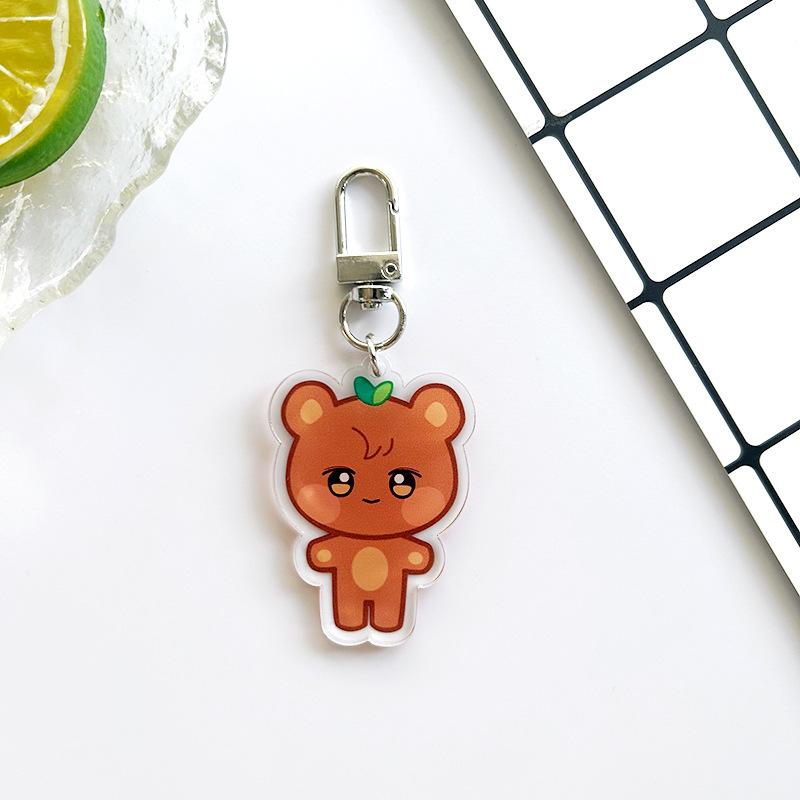 10CM Pop-up Store Doll Keychain ANITEEZ Cartoon Cute Plush Pendant Keyring Bag Accessories Kpop Yunho Yeosang Fans Gifts