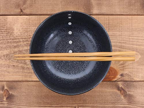 East Tableware: Polka Dot Okonomiyaki Donburi (Large) Set of 2, Japanese Style, Ramen Bowl, Large Bowl, Noodle Bowl