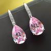 New Water Drop Pear Shaped Earhook Fashionable Simulation Exquisite Crystal Eardrop Charm