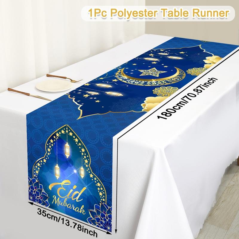 Ramadan Decor Tablecloth EID Mubarak Decor For Home 2025 Ramadan Kareem Islamic Muslim Party Eid Al Adha Gifts Happy Eid Al Fitr
