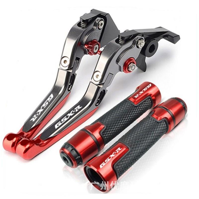 Aluminum Motorcycle Handlebar Grips Brake Clutch Levers Handguards Suzuki GSX-R1000 GSX-R Series